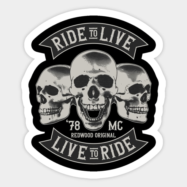 Ride to Live Sticker by QKI&ARTS